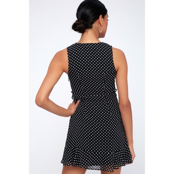 Lulu’s Polka Dot Mini Dress - Picture 3 of 4